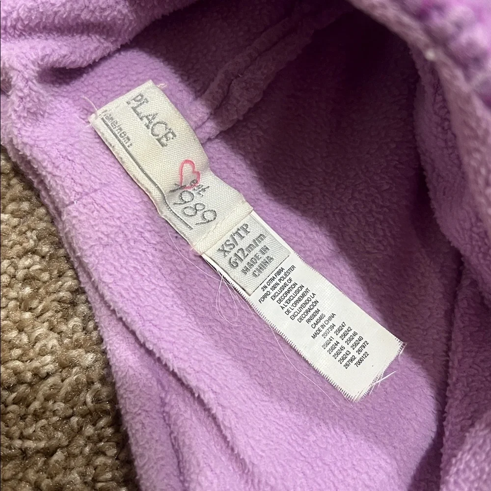 PLACE Lavender Owl Fleece Lined Hat